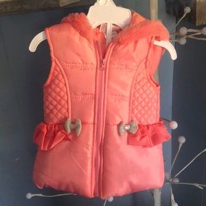 Baby girl winter vest